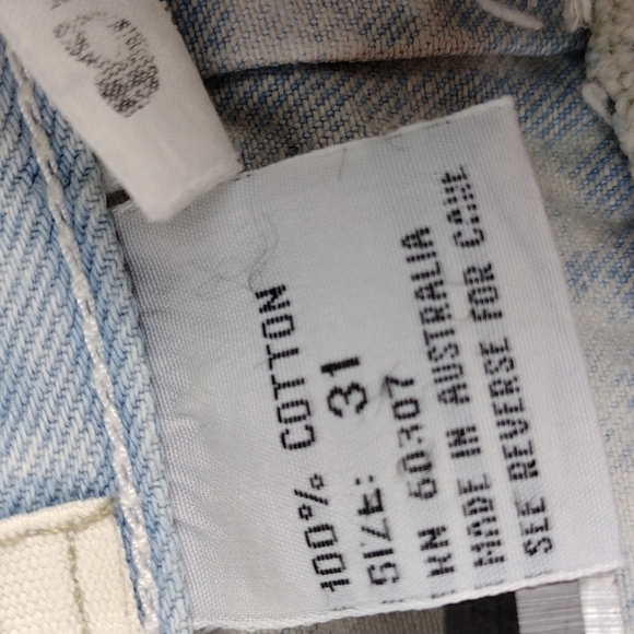 𝅺UNION Bay Sportswear Vintage Blue Light Stone Wash High Rise Jean Shorts - Picture 8 of 15